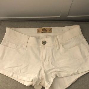 Hollister White Jean Shorts